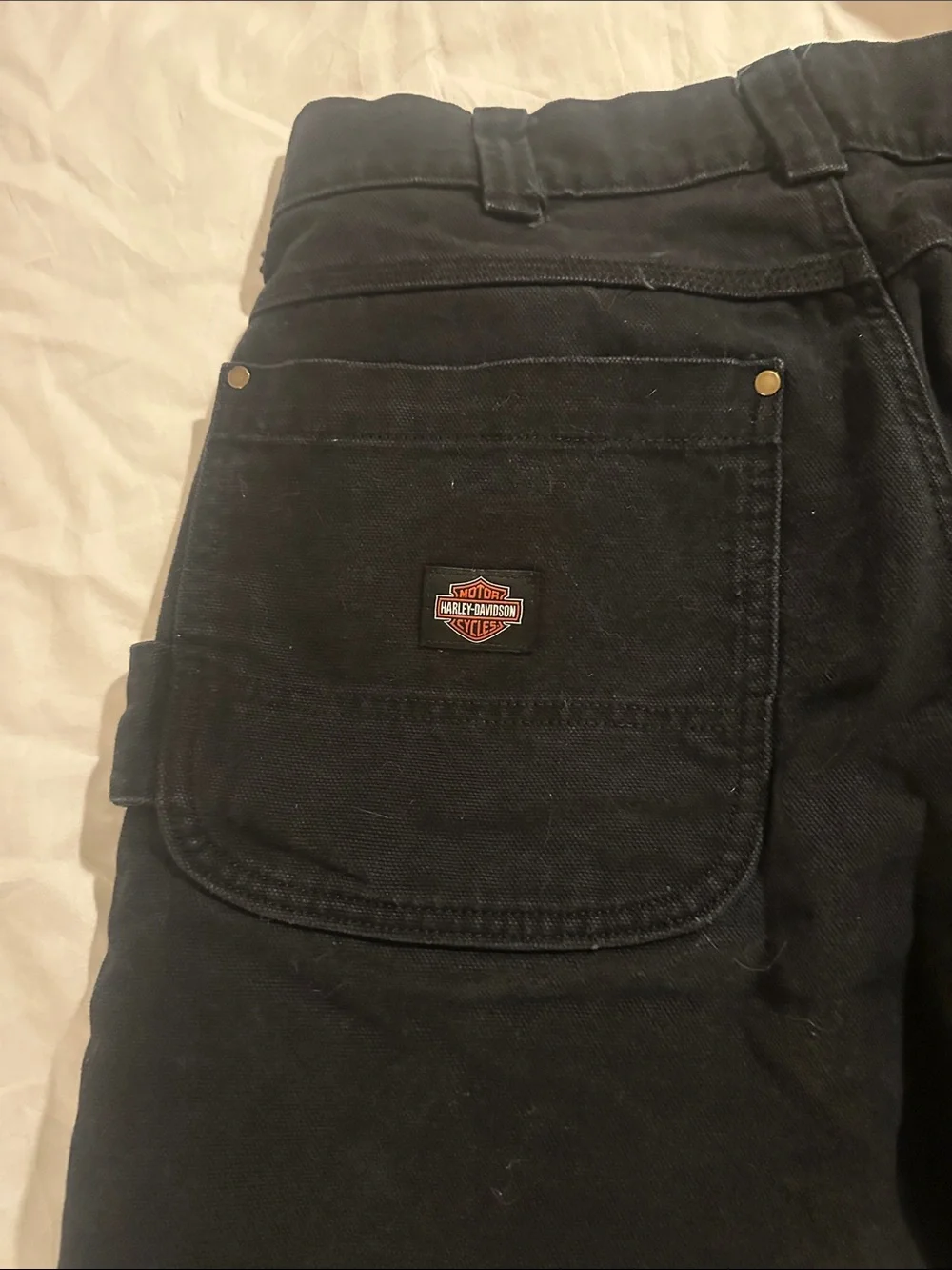 Harley-Davidson Men's Black Chino-Style Pants